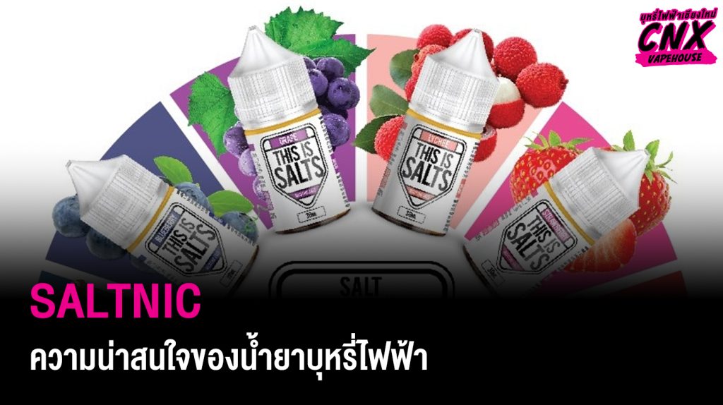 SALTNIC ความน่าสนใจของน้ำยาบุหรี่ไฟฟ้า